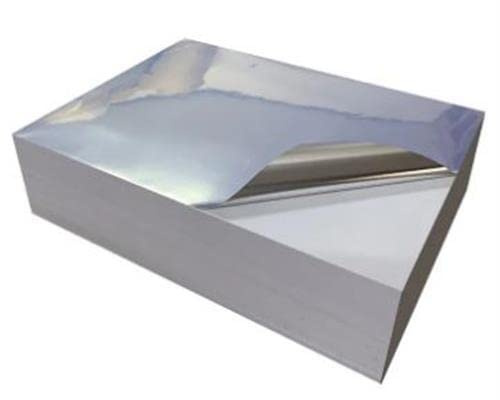 5x silber glänzende Aufkleber auf 5 DIN A4 Blatt Klebefolie Etiketten Wetterfest 210 x 297 mm Wasserfest selbstklebend Folienetiketten bedruckbar Laserdrucker zum Beschriften