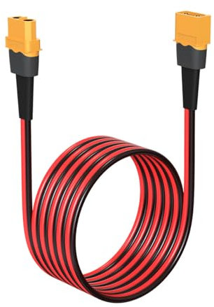 ELFCULB XT60 Verlängerungskabel 12AWG XT60 Kabel XT60 Verlängerung für Powerstation RC Batteries Solarpanel(6M)