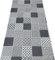 LaVelahome Teppich aus Vinyl für den Boden, modern, für Küche, Wohnzimmer (100 x 290 cm, graue Fliese)