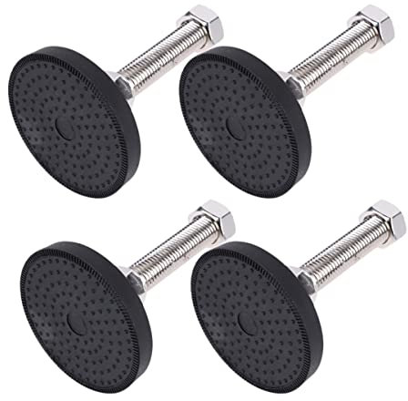 DOITOOL Ensemble D'accessoires pour Meubles 4 Pièces Coupelles De Roulement en Métal D50 X X 50 Hauteur Réglable pour Environnements Humides