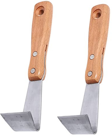 Yardwe 2st Obstbaum Rinden Schaber Handschaberwerkzeuge Ziehen Rinde Entfernung Werkzeug Baumrinde Knive Baumrindenschneider Für Parks Rindenschaber Obstbaumfäulemesser Blumen Holz Stahl