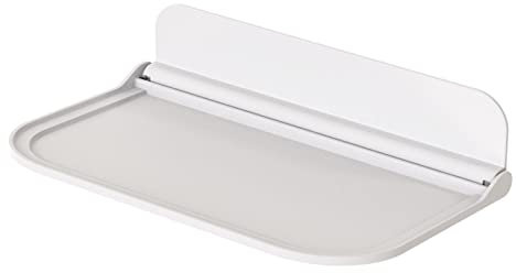 Duiaynke Strapazierfähige Duschwanne, Regal-Halter, platzsparend, faltbares Design, Mehrzweck-Wandablage für Hotel, Zuhause, Badezimmer, WC (M)