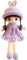 Poupée de Chiffon Fille Mignon Jouet en Peluche Bébé Douce Poupée Princesse Chapeau et Vêtements Détachables Cadeau Fille Pour à Partir de 0 ans + , Cadeau Pour Anniversaire,de baptême,Valentin, Noël