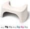 Well Care Toilettenhocker Beige - WC Hocker fur Erwachsene - Hergestellt aus Recyceltem Kunststoff mit recycelten Holzfasern - Klohocker Made in France - Squatty Kackhocker