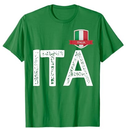 Italienische Flagge Buchstabe I und T und A Italien Italia T-Shirt