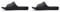 Under Armour Men's UA M Locker IV SL Slide Sandal, Black Black White, 10 UK (Pack of 2)