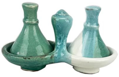 Tajine marroquí mini de 2 soportes para salsas