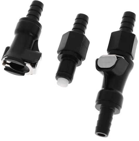 UK-Motors 2X Benzinleitung Schnellspanner Kraftstoffleitung Kupplung 8mm Stecker Benzinschlauch Abschaltung