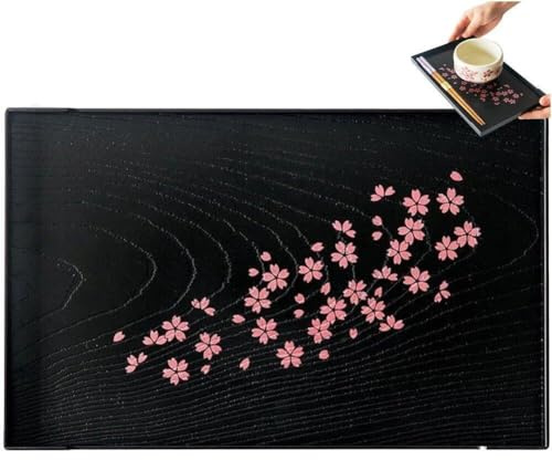 Japanische Kirschblüte Muster Tablett Tee -getränke Servieren Platten Snack Fruchtschale Couchtisch Ottomane Sake Tablett Sushi Teller Für Heimküche