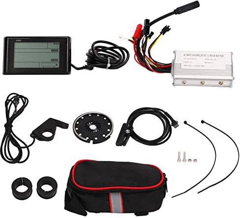 BuyWeek Elektrofahrrad Motor Controller LCD Display Kit, DC 36V 48V 250W E-Bike 15A Controller S900 LCD Anzeigefeld Daumengas Kit für Elektrofahrräder