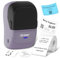 CLABEL Etiqueteuse Autocollantes, 221B Imprimante d'étiquettes Bluetooth Thermique Portable Compatible avec iOS Android et PC Mini Label Printer pour Bureau Maison avec 1 étiquette50×30 mm(Violet)
