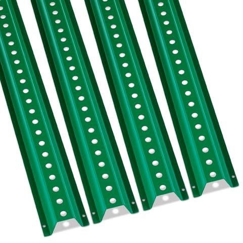 VEVOR Poteau pour Panneau de Signalisation 183 cm, Support pour Panneau de Signalisation Lot de 4, Poteau pour Porte-Affiche Profilé en U, pour Indiquer la Route, Sécurité Routière Parking, Vert