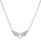 Evensee Halskette Damen Silber 925, Schützender Engel Flügel Anhänger, Kette Mit Rundes Halsband, 925 Sterling Silber Chain, Edler Schmuck Collier, Geschenk für Frauen