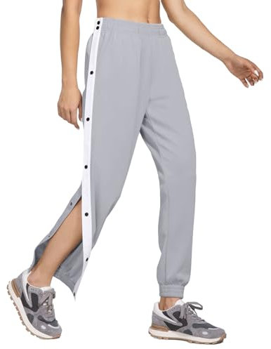 Jogginghose Damen Reha Hose mit seitlicher Knopfleiste zum öffnen Button Up Trainingshose Postoperative Sporthose