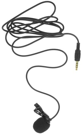 Ansteckmikrofon für Videoaufnahmen, Metall, für Smartphone und Tablette | Klemmhalterung, Hochauflösende Tonaufnahme, 3,5-MM Stecker, für Vlogs, Interviews, Studierende und Content Ersteller