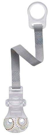 nip Schnullerband & Clip Komfort-Verschluss für alle Schnuller ohne Ring, Befestigungsring aus flexiblem Silikon, Metal free, BPA free, extra leicht, für alle Schnuller ohne Ring