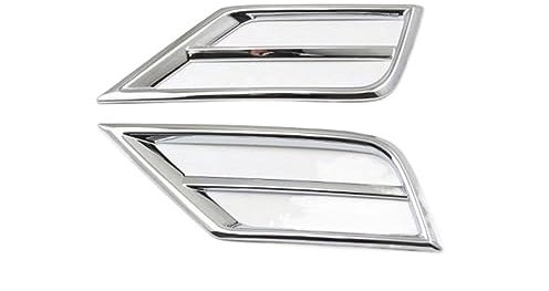 Frontstoßstangengrill Carstyling für Tiguan 2017 2018 für Volkswagen für Tiguan 2 MK2 2016 Frontgrill Nebelscheinwerfer Lampen Rahmen Trim Aufkleber Abdeckung Zubehör