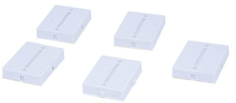 Muuoeou 5x Breadboard Steckboard Steckbrett Elektronik Experimentierboard 4,5x3,5cm