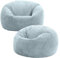 Icon Kingston Sitzsack Cord, Hellblau, 2er Pack, Sitzsack Erwachsene mit Füllung, Bean Bag, Cord Sessel, Lounge Sessel, Lounge Stuhl, Schlafzimmer, Wohnzimmer, Wohnzimmer Möbel