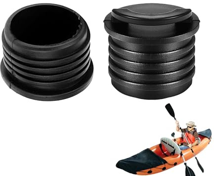 Hezhou® 2 Stück Kajak Stopfen Kayak Plugs Kajak Scucker Plugs Bungs Stopper Boot Ablassschraube Kajak Ablassschraube Zubehör Kajak Zubehör für Kajak, Kanu, Boot, Stöpsel Ersatz (2, 40 mm)