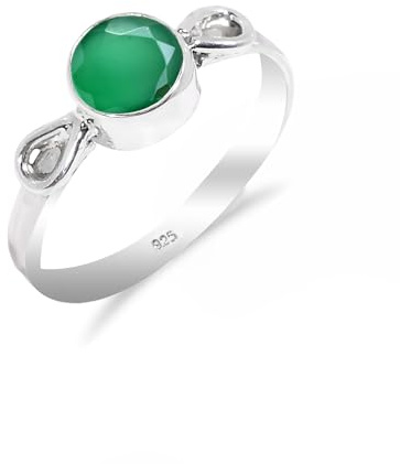 925 Sterling Silber Ring Amethyst, Granat, Peridot, Citrin Ringe Naturstein Ring Premium handgefertigt Ring Schmuck Vintage Stil Ring für Männer Frauen RB-03-P