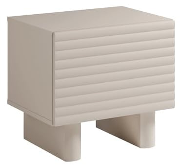 Vente-unique - Nachttisch Ludima -L 50cm x B 36.8cm x H 46.1cm- MDF - beige