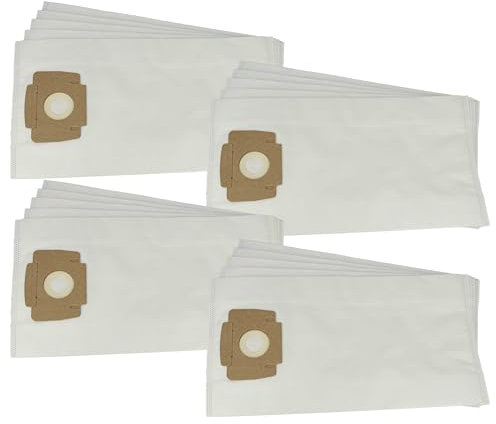 vhbw 20x Staubbeutel Ersatz für Taski 7514803, 7524288 für Staubsauger - 45,5cm x 24cm Weiß