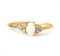 Tolldek Echte Goldschmuck Trauringe 14 Karat 585 Gold, Klassiker Partnerringe 14K Gold Verlobungsring mit Opal & Moissanit Bunt Ovalschliff Echte Goldschmuck, Gr.51 (16.2)