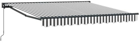 vidaXL Markisenrahmen Anthrazit und Weiß 300 x 250 cm