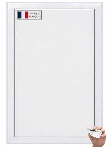 AIROPE – Puerta de Inspección 300X500 mm Acero Blanco, Cierre a Presión con Bloqueo, para Techo y Pared, Apertura Lateral Izq/Der, Panel de Acceso Contador Agua, Baño, Tuberías