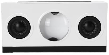 Leftwei Altavoz de Ferrofluido, Altavoz de Fluido Magnético con Luces LED, Potente Despertador de Graves, Ideal para el Hogar y la Oficina (White)