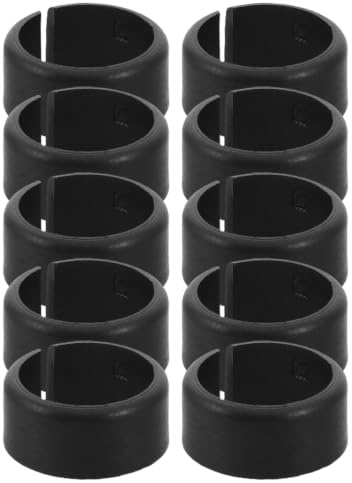 VILLCASE 10 Stück Geteilter Schwarzer Kunststoff Standrohr Adapter 16mm