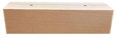 Furniture Legs Europe Möbelfuß Rechteck Holz Höhe 6 cm | Hohe Qualität und nachhaltiges Holz mit transparentem Schutzlack