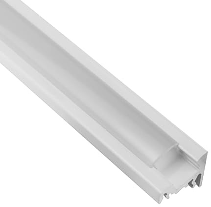 A20 LED Aluprofil weiß Eckprofil 30° für LED-Streifen mit Abdeckung 2m opal | Für sauber eingelegte LED-Streifen mit geschützter Führung und gleichmäßiger Lichtverteilung, Abdeckung opal