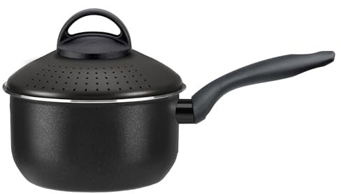 Silex Italia Diamantide Scolapasta Pastì, Alluminio, Nero, 16 cm