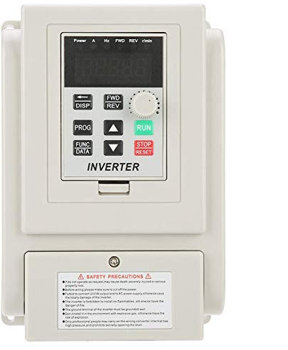 4KW AC220V 20A Trasformatore VFD Velocità Controllato Variatore di Frequenza Inverter Driver a Frequenza Variabile VFD PWM Controller VFD Monofase per Motore Mandrino Trifase(VFD-4KW)