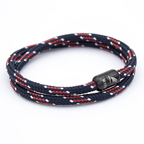 Wind Passion Bracelet Aimanté Magnétique Corde Nautique pour Homme et Femme, Taille Medium