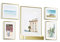 Umbra Matinee Galerie Bilderrahmen für 20 x 25 cm, 13 x 18 cm und 10 x 15 cm Fotos, 5-er Set, Stahl, Weiss