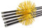 Kit de ramonage conduits gainés | Brosse hérisson synthétique | Diamètre 150 mm | 7 mètres en 5 cannes de 1,40 m | Cheminées | Kibros 4KIT15Nb