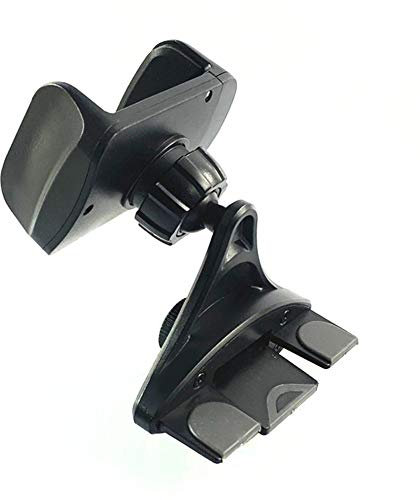 ihreesy Support de Téléphone Portable Voiture à Fente CD, Support Téléphone Voiture Rotatif 360° avec Ressort Support Compatible avec Smartphone iPhone Galaxy Oneplus Huawei