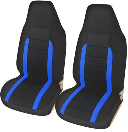 AUTOYOUTH Autositzbezüge Vordersitze Eimer Sitzbezüge Auto Einteiliger Autositzschoner Innenraum Universal Fit Auto Sitzbezüge Autositzauflage für Autositz Zubehör, Blau