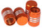 YUNHOME Ventilkappen Fahrrad Reifenventilkappen Ventildeckel 4 Pc/Set Liga De Moda Anti-Roubo Tampões De Válvula De Pneu De Carro Roda Pneus Eile Do Pneu Tampa De AR Capas Herméticas-Orange