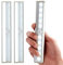 DYANATIC 7.5 INCH 3-Pack Motion Sensor LED Strip Lights – AAA Battery-Powered Under Cabinet Lighting with 10 LEDs, PIR Sensor & Magnetic Mount Energy-Efficient Sensor Lights for Kitchen & Closets