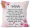 Kies CROWNLY CRYSTAL® Doppelseitiger Kissenbezug für Mütter, 45,7 x 45,7 cm, Buchstabendruck, Dekoration, Geschenk, Heimtextilien