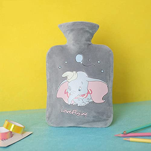 AVRYN Wärmbeutel, Wärmflasche 2 Stück mit superweichem Fleecebezug 1,5 l Wärmbeutel for gemütliche Nächte, tolles Geschenk for Frauen Dumbo 2 (Color : Dumbo 2)