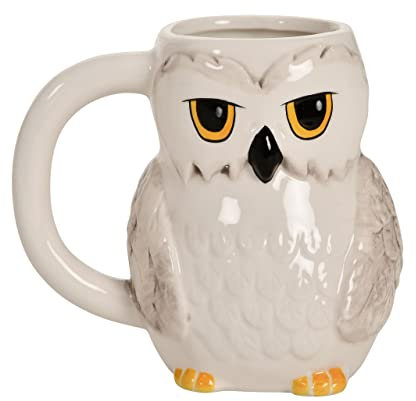 Elbenwald Harry Potter Hedwig 3D Collection Teelichthalter 10,1 x 14 x 9 cm Keramik weiß