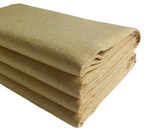 TinaKim Dicker Segeltuch-Polsterstoff, Leinenimitat, für Couch, Stuhl, Autositzbezug, Reparatur (Gelb 20, 9 Meter)