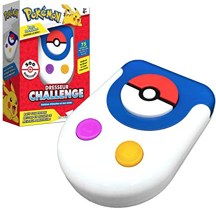 Bandai - Pokémon – Pokémon Challenge Trainer – Quizz Pokémon – Interaktives Spiel ohne Bildschirm über Pokémon – Spricht Französisch – ZZ22125