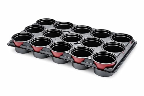 Muddy Hands Professional Garden Shuttle Tray with 15 × 10.5cm Pots – Seed Starting, Seedling Propagation & Plant Cuttings for Greenhouse & Home Growing