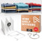 Neatly Made Weiße Drahtregalteiler für Schrankorganisation, 4er-Pack, stabile und einfache Einrichtung, Schrankregal-Trennwände für Drahtregale, 30,5 cm tief, mit Bonus Roségold-Aufhänger